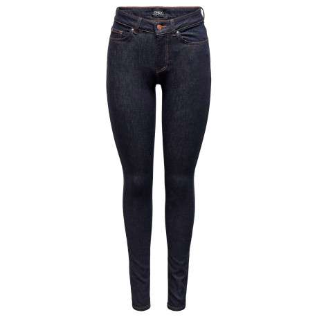 Jean Blush en coton brut chiné avec une coupe skinny
