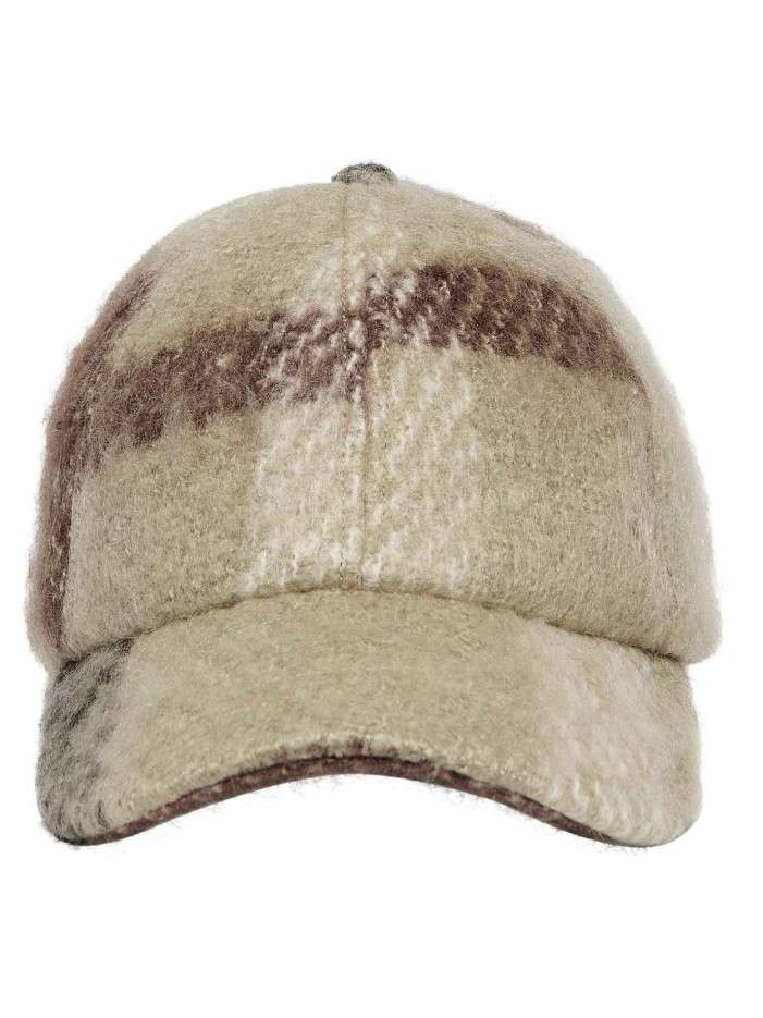 Casquette dad cap beige à...