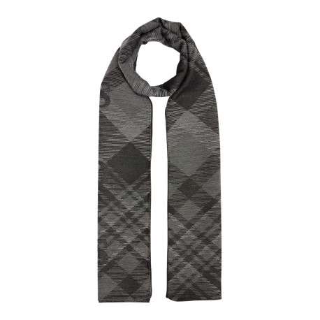 Foulard dégradé noir avec nom de la marque brodé - Image 2