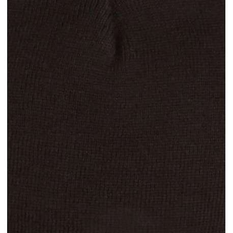 Bonnet noir à logo en strass à revers - Image 5