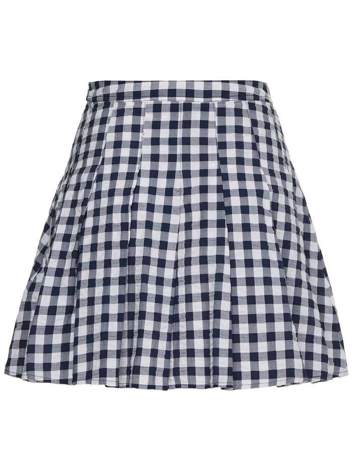 Mini-jupe En Jean évasée Pixie & Diamond, Taille UK 8, Bleue - Occasion En Très Bon état
