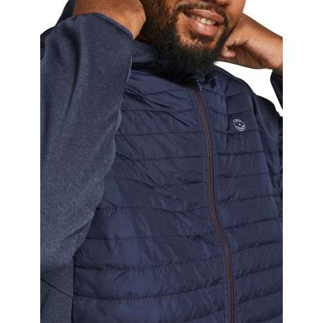Doudoune à capuche Multi Quilted Jacket marine matelassée à coupe droite - Image 8