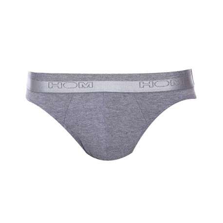 Slip Classic gris chiné avec logo effet métallisé autour de la taille
