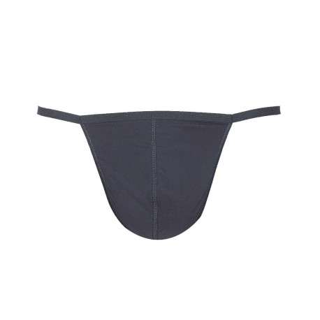 String Plumes noir avec élastique fin de chaque côté