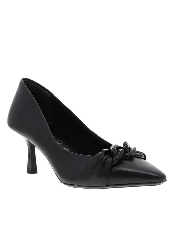 Escarpins en cuir noirs à...