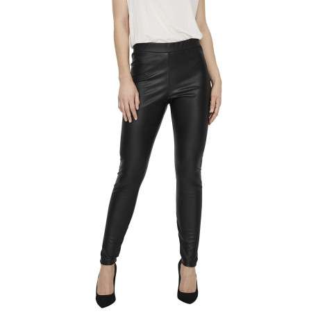 Legging noir uni avec une coupe skinny et une taille élastiquée - Image 16