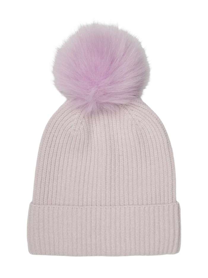 Bonnet lilas uni à revers...