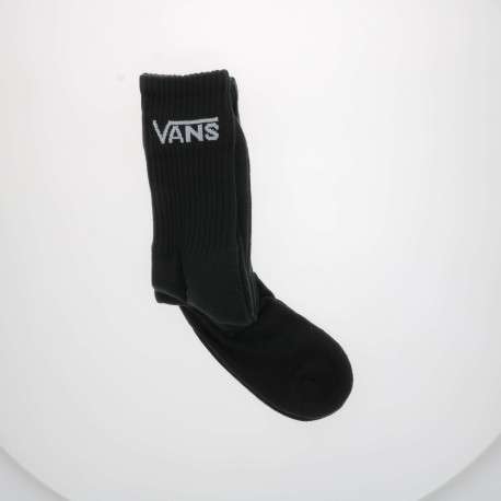 Chaussettes hautes en coton mélangé noires uni avec nom iconique de la marque - Image 2