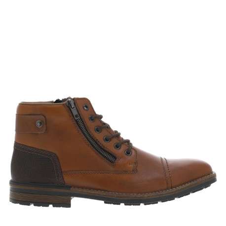 Bottines en cuir marron avec doublure en laine et fermeture zippée - Image 2