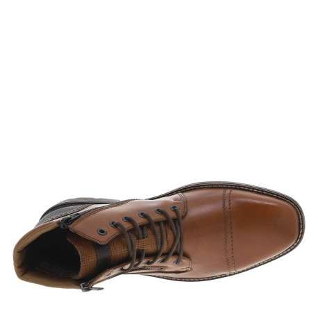 Bottines en cuir marron avec doublure en laine et fermeture zippée - Image 5