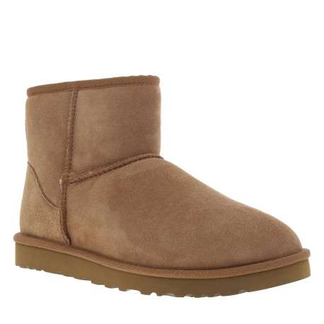 Bottines en cuir suède beige, fourrées en laine, à semelle plate Treadlite et slip-on