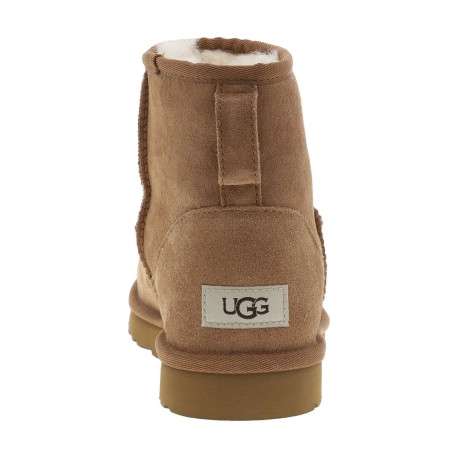 Bottines en cuir suède beige, fourrées en laine, à semelle plate Treadlite et slip-on - Image 4