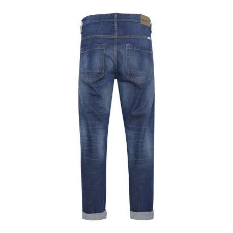 Jean Thunder Relaxed en coton bleu uni coupe droite - Image 2