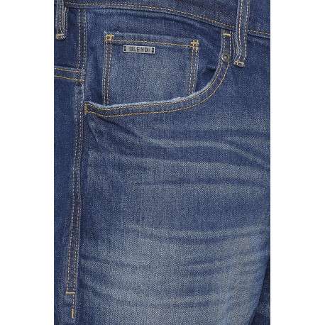 Jean Thunder Relaxed en coton bleu uni coupe droite - Image 3