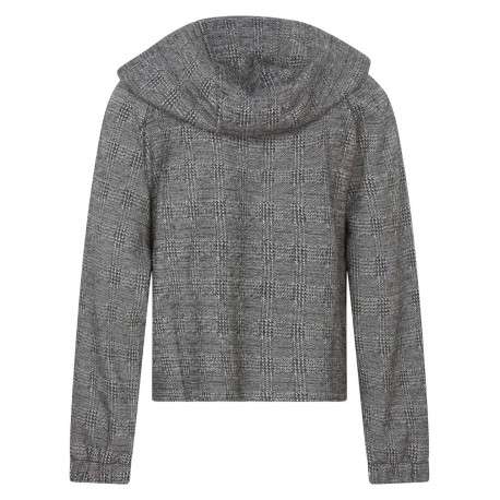 Sweat à capuche CHECK avec carreaux motifs pieds de poule et poignets resserrés - Image 3