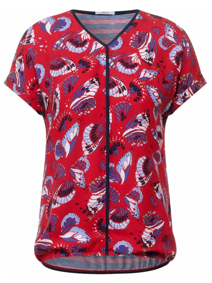 T-shirt rouge mélange...