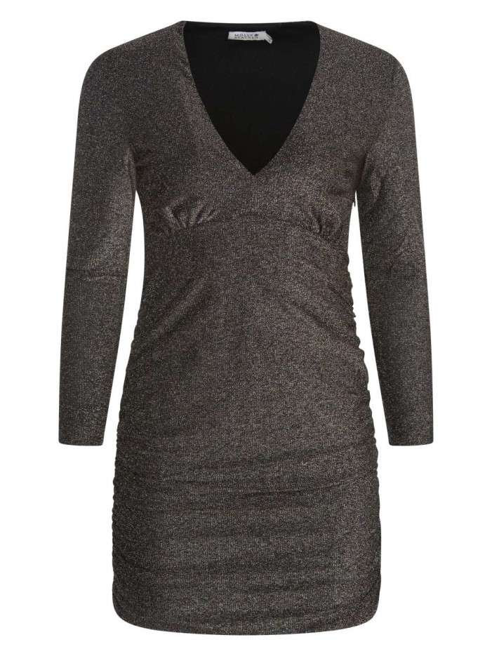 Robe courte multicolore en...