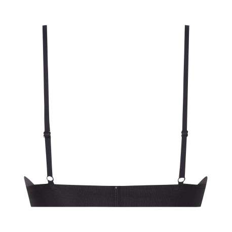 Brassière noire unie - Image 2