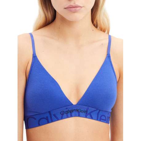 Brassière bleu électrique unie fines bretelles - Image 4