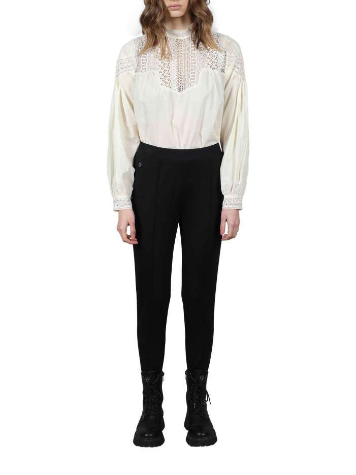 Pantalon Noir Femme CHATTAWAK - Taille 34, Coupe Large