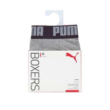 Lot de 2 boxer en coton anthracite et noir à bande élastiquée brodée - Image 5