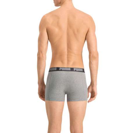 Lot de 2 boxer en coton anthracite et noir à bande élastiquée brodée - Image 7