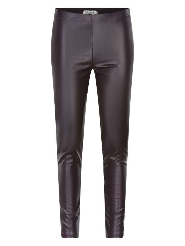 Legging violet en simili...