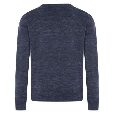 Pull Melvin anthracite uni col rond et manches longues - Image 2
