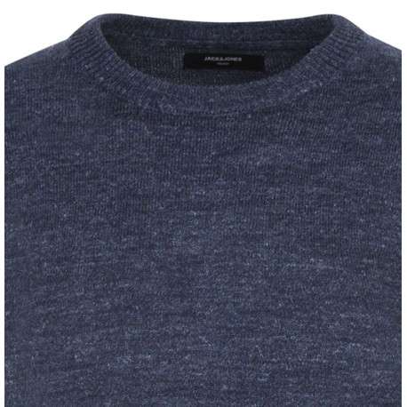 Pull Melvin anthracite uni col rond et manches longues - Image 3
