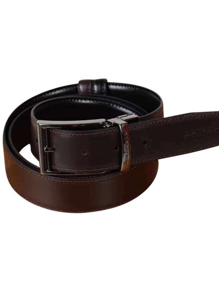 Ceinture en cuir noire unie...