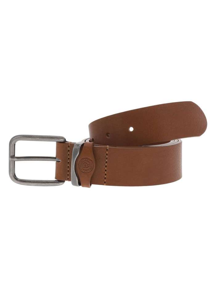 Ceinture camel unie en cuir...
