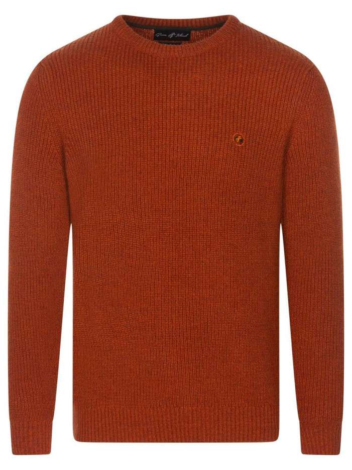 Pull orange uni avec une...