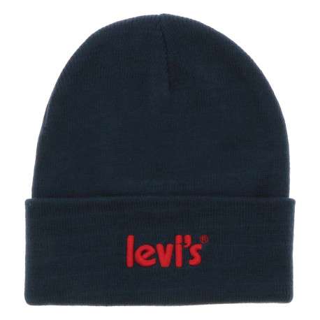 Bonnet Poster Logo Beanie marine uni