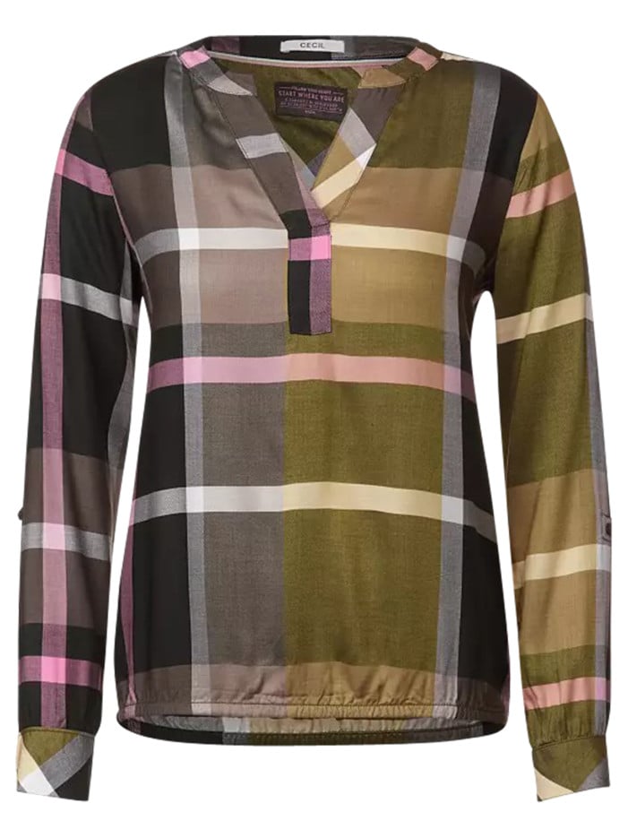 Blouse en viscose douce et...