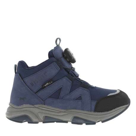 Baskets montantes en Mesh imperméable bleu à semelle running et fermeture type Boa® - Image 2