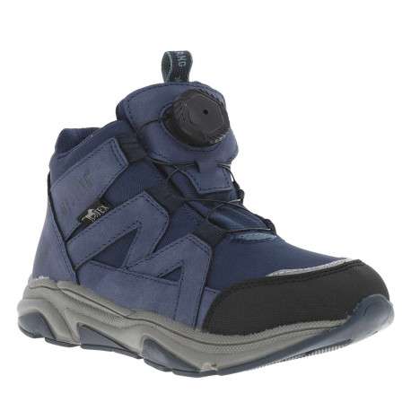 Baskets montantes en Mesh imperméable bleu à semelle running et fermeture type Boa®
