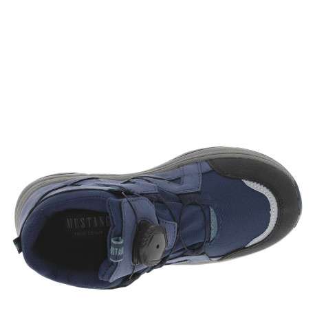 Baskets montantes en Mesh imperméable bleu à semelle running et fermeture type Boa® - Image 5