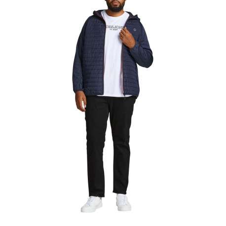 Doudoune à capuche Multi Quilted Jacket marine matelassée à coupe droite - Image 5