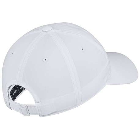 Casquette à boucle en matériaux recyclé blancs unis à logo contrastant latéral - Image 2