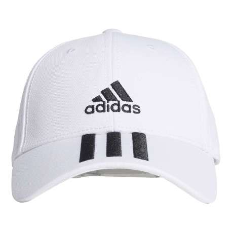 Casquette Strapback en coton blanc uni à logo iconique contrasté