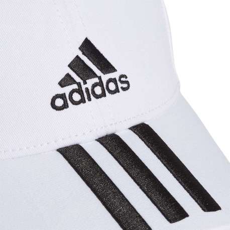 Casquette Strapback en coton blanc uni à logo iconique contrasté - Image 4