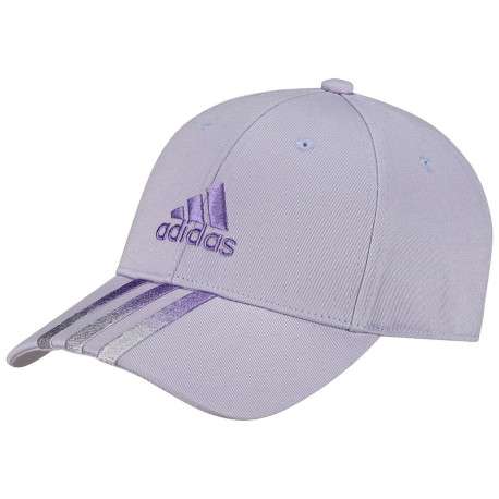 Casquette Strapback en coton mauve uni à logo iconique contrasté - Image 2