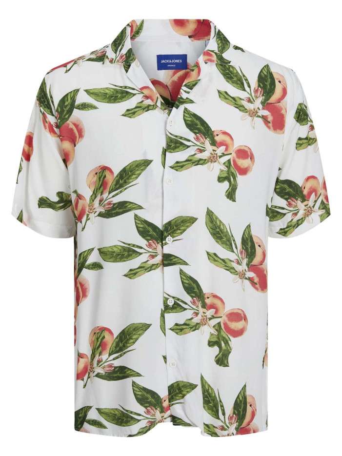 Chemise blanche fleuri...