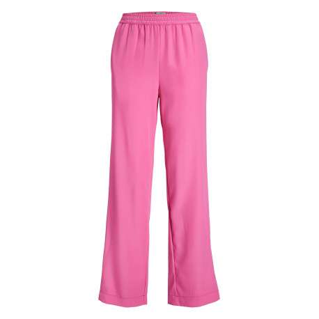 Pantalon de jogging Poppy rose avec ceinture élastiquée et coupe droite