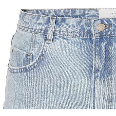 Short stone délavé en coton avec revers aux extrémités des cuisses et 5 poches - Image 3
