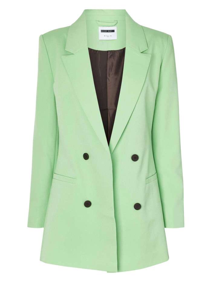 Blazer vert à double bouton...