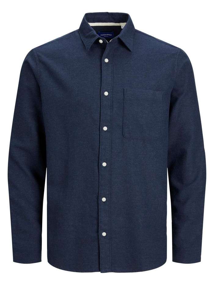 Chemise marine unie coupe...