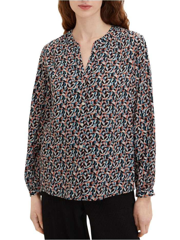 Chemisier Jean DKNY Imprimé Géométrique Multicolore Sans Manches - Taille XL, Neuf Avec étiquettes