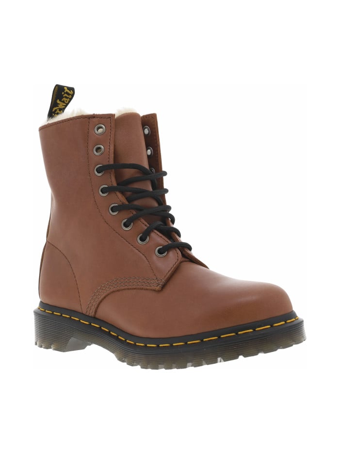 Boots fourrées en cuir...