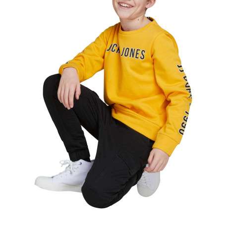 Pantalon Cargo en coton mélangé noir uni coupe slim et poches aux cuisses - Image 8